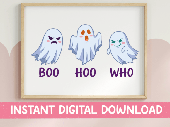 Boo Hoo Who Halloween Ghost SVG for T-Shirt Designs