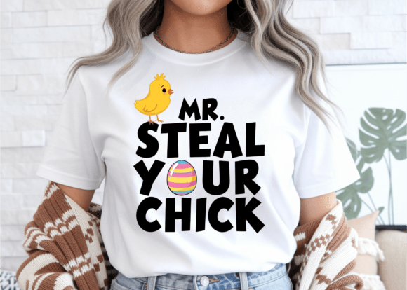 Funny Boy Easter Mr Steal Your Chick SVG for T-Shirt Designs