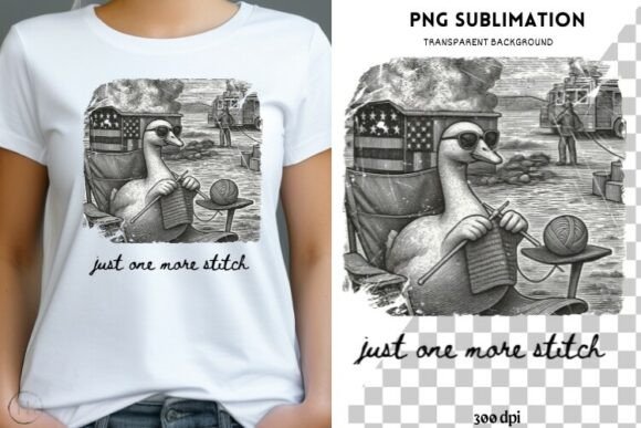 Funny Goose PNG Design for T-Shirts – A Versatile Graphic Asset