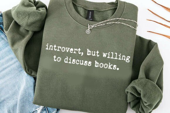 Funny Introvert Book Lover PNG SVG for T-Shirt Designs