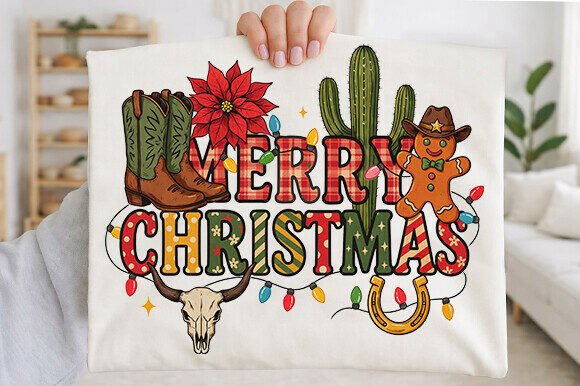 Funny Merry Christmas Png for T-Shirt Designs and Graphics