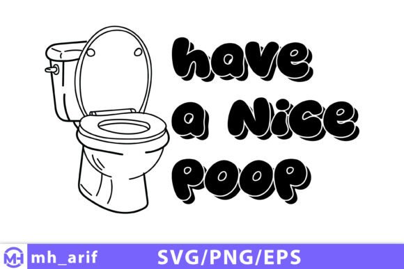 Funny Toilet Hand-Drawn PNG SVG T-Shirt Design