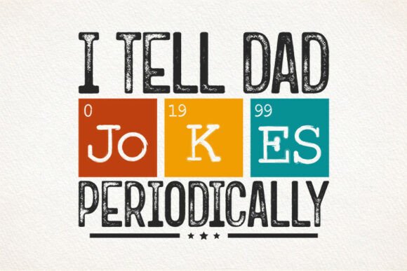 I Tell Dad Jokes SVG Tshirt Design for Branding and Graphics