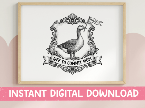 Off to Commit Mom Foolery Badge SVG for Blog and T-Shirt Graphics
