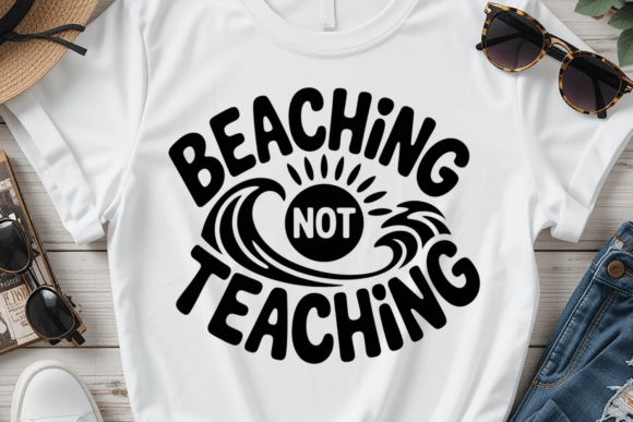 Teacher Summer Shirt Design SVG for T-Shirt Designs and Graphics